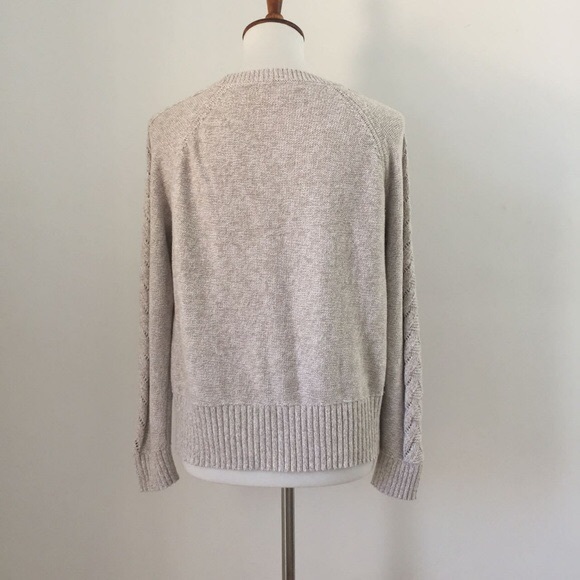 LOFT Oatmeal Marled Sweater - Picture 4 of 6